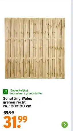 GAMMA Schutting Wales grenen recht aanbieding