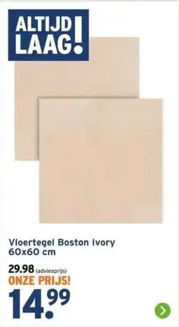 GAMMA Vloertegel Boston Ivory aanbieding