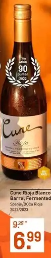Gall & Gall Cune Rioja Blanco Barrel Fermented 75CL aanbieding