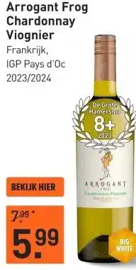Gall & Gall Arrogant Frog Chardonnay Viognier 75CL aanbieding