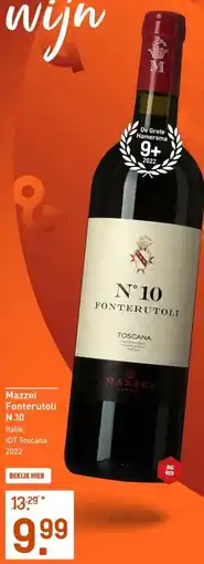 Gall & Gall Mazzei Fonterutoli N.10 75CL aanbieding