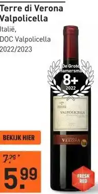 Gall & Gall Terre di Verona Valpolicella 75CL aanbieding