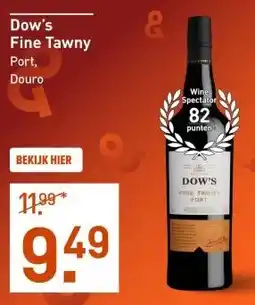 Gall & Gall Dow's Fine Tawny 75CL aanbieding