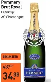 Gall & Gall Pommery Brut Royal 75CL aanbieding