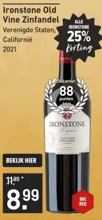 Gall & Gall Ironstone Old Vine Zinfandel 75CL aanbieding