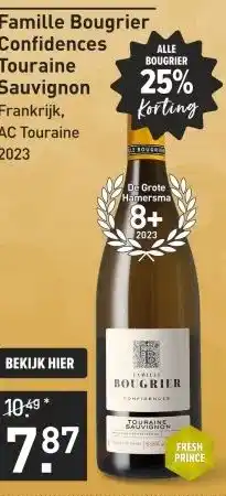 Gall & Gall Famille Bougrier Touraine Sauvignon 75CL aanbieding