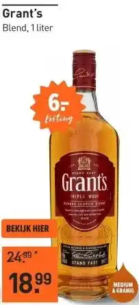 Gall & Gall Grant's 100CL aanbieding