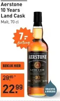 Gall & Gall Aerstone 10 Years Land Cask 70CL aanbieding