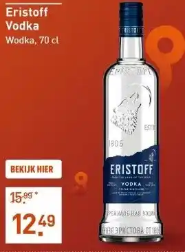 Gall & Gall Eristoff Vodka 70CL aanbieding