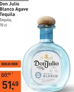 Gall & Gall Don Julio Blanco Agave Tequila 70CL aanbieding