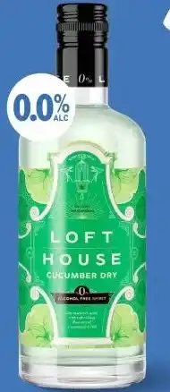 Gall & Gall Loft House Gin Cucumber Dry Alcoholvrij 70CL aanbieding