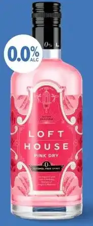 Gall & Gall Loft House Pink Gin Alcoholvrij 70CL aanbieding
