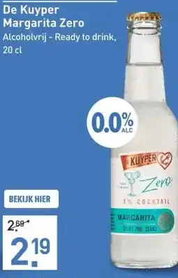 Gall & Gall De Kuyper Margarita Zero 20CL aanbieding