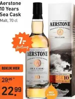 Gall & Gall Aerstone 10 Years Sea Cask 70CL aanbieding