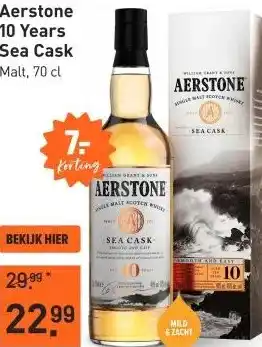Gall & Gall Aerstone 10 Years Sea Cask 70CL aanbieding