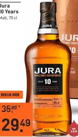 Gall & Gall Jura 10 Years 70CL aanbieding