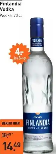 Gall & Gall Finlandia Vodka 70CL aanbieding