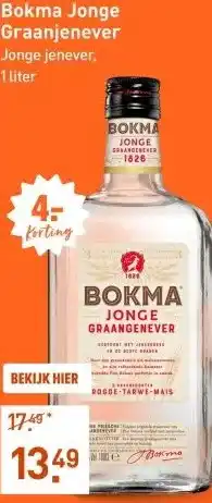 Gall & Gall Bokma Jonge Graanjenever 100CL aanbieding