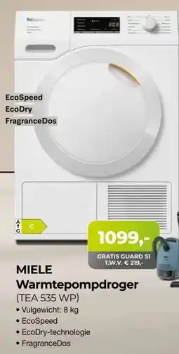 EP Beerepoot MIELE Warmtepompdroger aanbieding
