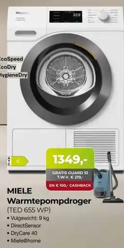 EP Beerepoot MIELE Warmtepompdroger aanbieding