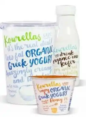 Ekoplaza Kourellas YOGHURT OF KEFIR aanbieding