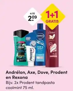 DA Andrélon, Axe, Dove, Prodent en Rexona aanbieding