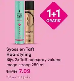 DA Syoss en Taft Haarstyling aanbieding