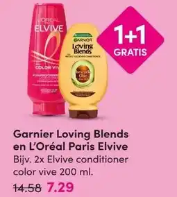 DA Garnier Loving Blends en L'Oréal Paris Elvive aanbieding