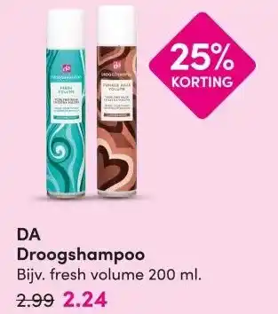 DA DA Droogshampoo aanbieding