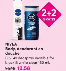 DA NIVEA Body, deodorant en douche aanbieding