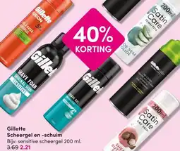DA Gillette Scheergel en -schuim aanbieding