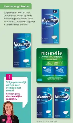 DA Nicotine zuigtabletten aanbieding