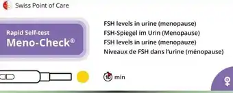 DA Swiss Point of Care Zelftest Meno-Check aanbieding