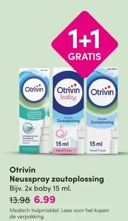 DA Otrivin Neusspray zoutoplossing aanbieding