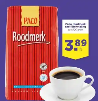 Boon`s Markt Paco roodmerk snelfiltermaling aanbieding