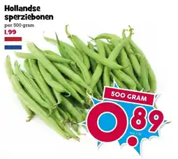 Boon`s Markt Hollandse sperziebonen aanbieding