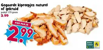 Boon`s Markt Gegaarde kipreepjes naturel of gekruid aanbieding