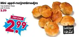 Boon`s Markt Mini appel-rozijnenbroodjesvan bakker aanbieding