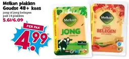 Boon`s Markt Melkan plakken Goudse 48+ kaas aanbieding