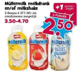 Boon`s Markt Müllermilk melkdrank en/of milkshake aanbieding