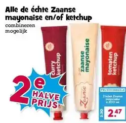 Boon`s Markt Alle de échte Zaanse mayonaise en/of ketchup aanbieding