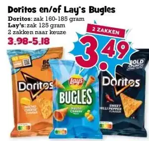 Boon`s Markt Doritos en/of Lay's Bugles aanbieding