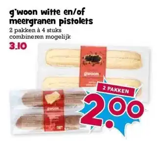 Boon`s Markt g'woon witte en/of meergranen pistolets aanbieding