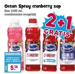 Boon`s Markt Ocean Spray cranberry sap aanbieding