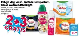 Boon`s Markt Robijn dry wash, intense wasparfum en/of wasmiddeldoekjes aanbieding
