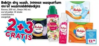 Boon`s Markt Robijn dry wash, intense wasparfum en/of wasmiddeldoekjes aanbieding