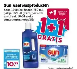 Boon`s Markt Sun vaatwasproducten aanbieding