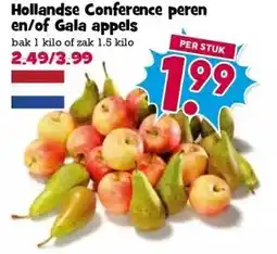 Boon`s Markt Hollandse Conference peren en/of Gala appels aanbieding