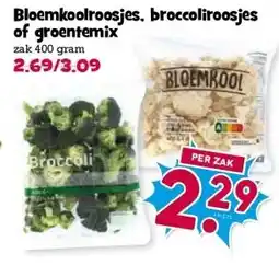 Boon`s Markt Bloemkoolroosjes, broccoliroosjes of groentemix aanbieding
