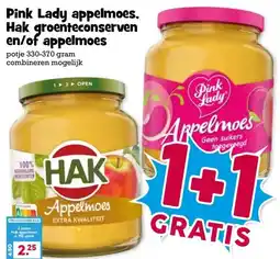 Boon`s Markt Pink Lady appelmoes, Hak groenteconserven en/of appelmoes aanbieding